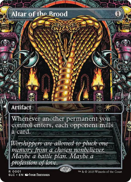 Altar of the Brood trading card from Secret Lair Countdown Kit Altar of the Brood - Secret Lair Countdown Kit Magic: The Gathering trading card