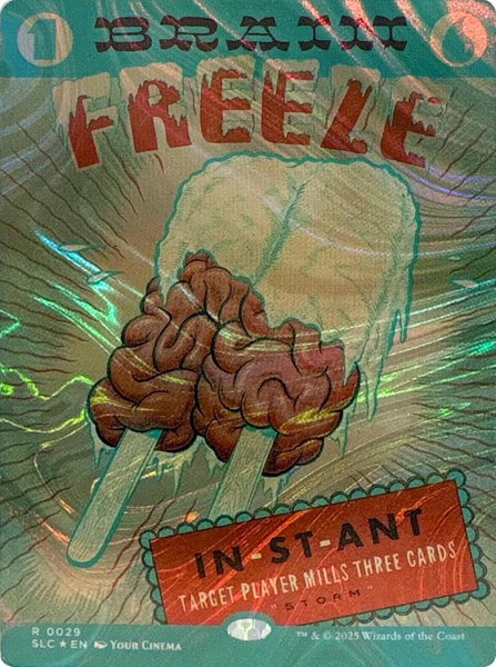 Brain Freeze (Halo Foil) trading card from Secret Lair Countdown Kit Brain Freeze (Halo Foil) - Secret Lair Countdown Kit Magic: The Gathering trading card