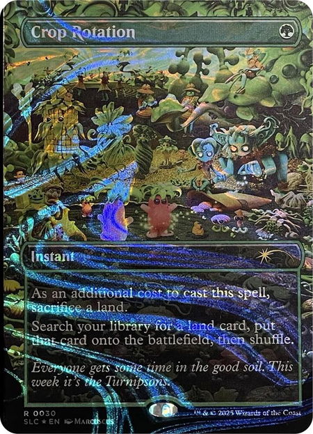 Crop Rotation (Halo Foil) - Secret Lair Countdown Kit Magic: The Gathering trading card