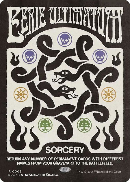 Eerie Ultimatum - Secret Lair Countdown Kit Magic: The Gathering trading card