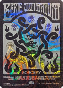 Eerie Ultimatum (Halo Foil) - Secret Lair Countdown Kit (SLC) #32 - Rare Magic: The Gathering Trading Card