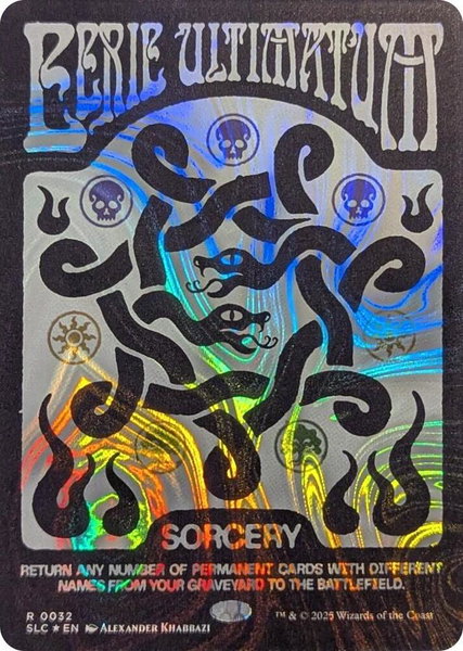 Eerie Ultimatum (Halo Foil) trading card from Secret Lair Countdown Kit Eerie Ultimatum (Halo Foil) - Secret Lair Countdown Kit Magic: The Gathering trading card