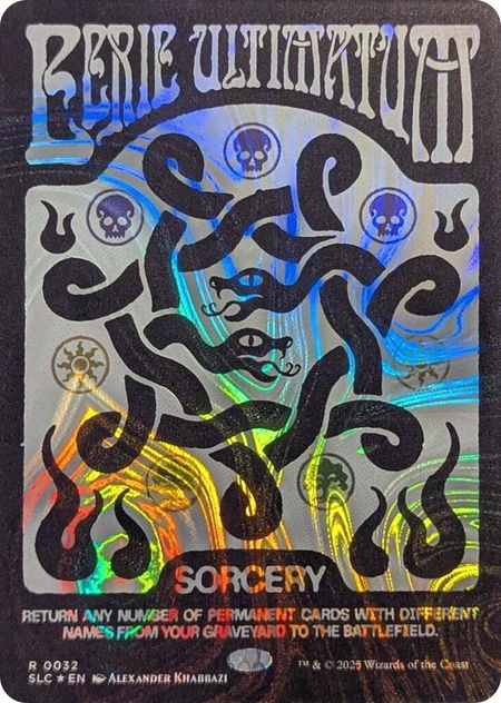 Eerie Ultimatum (Halo Foil) - Secret Lair Countdown Kit Magic: The Gathering trading card