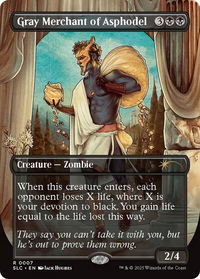 Gray Merchant of Asphodel - Secret Lair Countdown Kit (SLC) #7 - Rare Magic: The Gathering Trading Card
