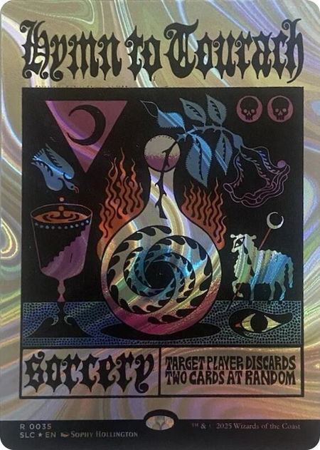 Hymn to Tourach (Halo Foil) - Secret Lair Countdown Kit Magic: The Gathering trading card