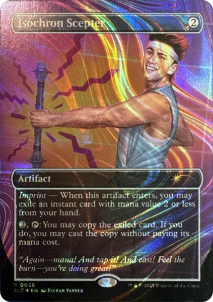 Isochron Scepter (Halo Foil) trading card from Secret Lair Countdown Kit Isochron Scepter (Halo Foil) - Secret Lair Countdown Kit Magic: The Gathering trading card