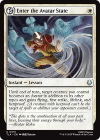 Enter the Avatar State - Avatar: The Last Airbender (TLA) #18 - Uncommon Magic: The Gathering Trading Card