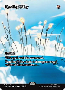 Rending Volley (Borderless) - Avatar: The Last Airbender: Eternal-Legal (TLE) #34 - Mythic Rare Magic: The Gathering Trading Card