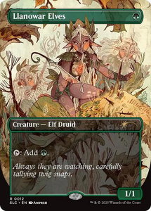 Llanowar Elves - Secret Lair Countdown Kit (SLC) #12 - Rare Magic: The Gathering Trading Card