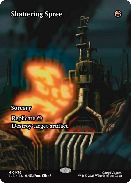 Shattering Spree (Borderless) trading card from Avatar: The Last Airbender: Eternal-Legal Shattering Spree (Borderless) - Avatar: The Last Airbender: Eternal-Legal Magic: The Gathering trading card