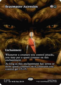 Beastmaster Ascension (Borderless) - Avatar: The Last Airbender: Eternal-Legal (TLE) #39 - Mythic Rare Magic: The Gathering Trading Card