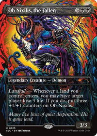 Ob Nixilis, the Fallen - Secret Lair Countdown Kit (SLC) #15 - Mythic Magic: The Gathering Trading Card