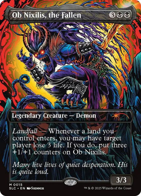 Ob Nixilis, the Fallen - Secret Lair Countdown Kit Magic: The Gathering trading card