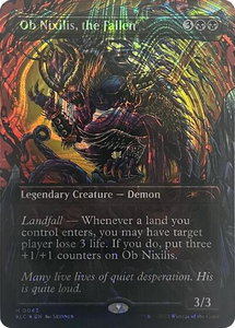 Ob Nixilis, the Fallen (Halo Foil) - Secret Lair Countdown Kit (SLC) #42 - Mythic Rare Magic: The Gathering Trading Card