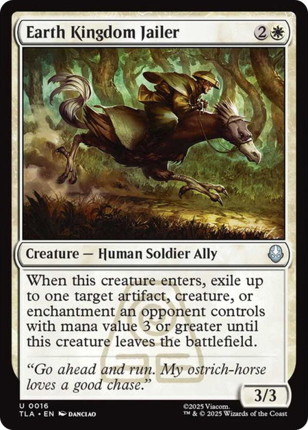 Earth Kingdom Jailer - Avatar: The Last Airbender Magic: The Gathering trading card