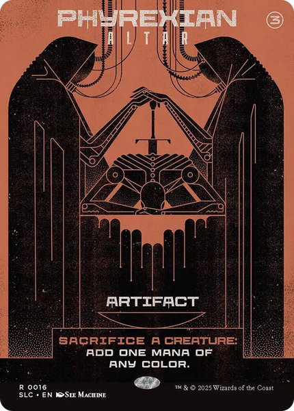 Phyrexian Altar trading card from Secret Lair Countdown Kit Phyrexian Altar - Secret Lair Countdown Kit Magic: The Gathering trading card