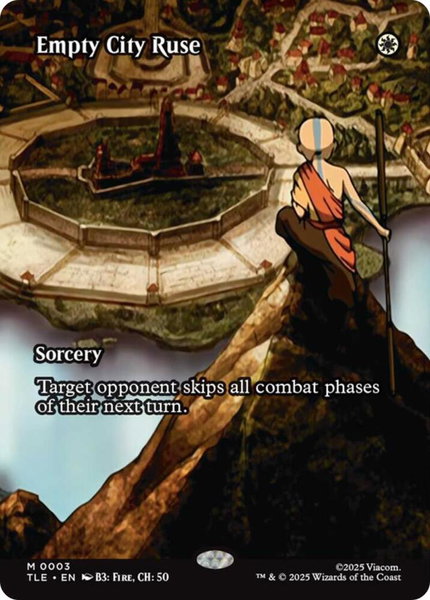 Empty City Ruse (Borderless) trading card from Avatar: The Last Airbender: Eternal-Legal Empty City Ruse (Borderless) - Avatar: The Last Airbender: Eternal-Legal Magic: The Gathering trading card