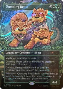 Questing Beast (Halo Foil) - Secret Lair Countdown Kit (SLC) #44 - Mythic Rare Magic: The Gathering Trading Card