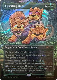 Questing Beast (Halo Foil) - Secret Lair Countdown Kit (SLC) #44 - Mythic Magic: The Gathering Trading Card