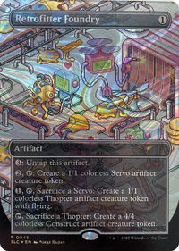 Retrofitter Foundry (Halo Foil) - Secret Lair Countdown Kit (SLC) #45 - Rare Magic: The Gathering Trading Card