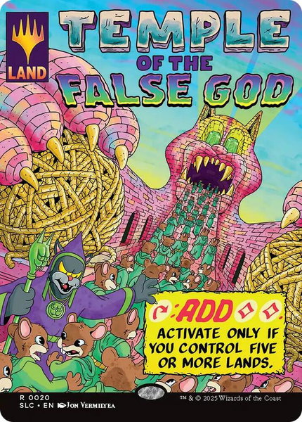 Temple of the False God trading card from Secret Lair Countdown Kit Temple of the False God - Secret Lair Countdown Kit Magic: The Gathering trading card