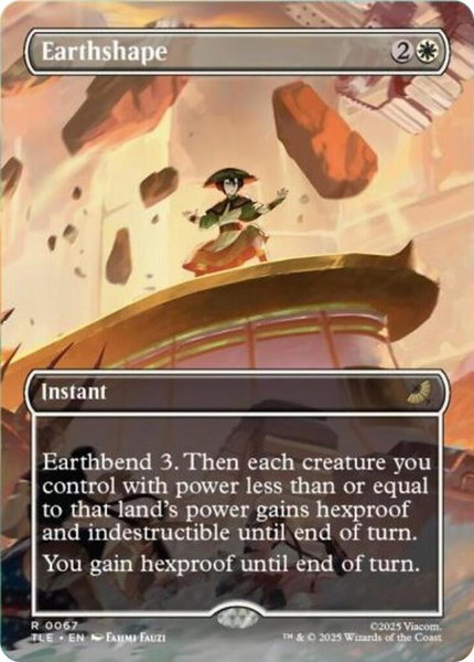 Earthshape (Borderless) trading card from Avatar: The Last Airbender: Eternal-Legal Earthshape (Borderless) - Avatar: The Last Airbender: Eternal-Legal Magic: The Gathering trading card