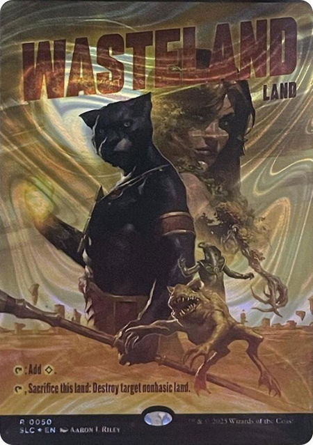 Wasteland (Halo Foil) - Secret Lair Countdown Kit Magic: The Gathering trading card