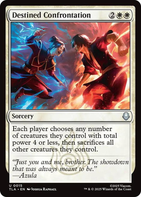 Destined Confrontation - Avatar: The Last Airbender Magic: The Gathering trading card