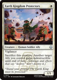 Earth Kingdom Protectors - Avatar: The Last Airbender (TLA) #17 - Uncommon Magic: The Gathering Trading Card