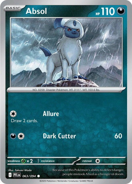 Absol - ME02: Phantasmal Flames Pokémon trading card