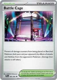 Battle Cage - 085/094 - ME02: Phantasmal Flames (PFL) #085/094 - Uncommon Pokémon Trading Card