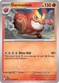 Darmanitan - ME02: Phantasmal Flames (PFL) #016/094 - Uncommon Pokémon Trading Card