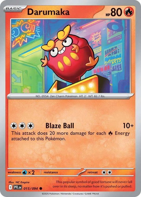 Darumaka - ME02: Phantasmal Flames Pokémon trading card