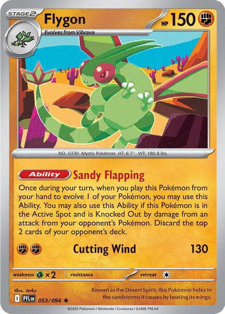 Flygon - 053/094 - ME02: Phantasmal Flames Pokémon trading card