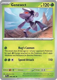 Genesect - ME02: Phantasmal Flames (PFL) #008/094 - Rare Pokémon Trading Card