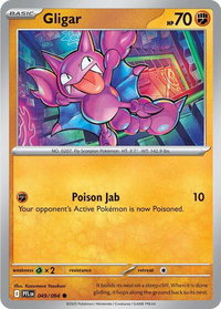 Gligar - ME02: Phantasmal Flames (PFL) #049/094 - Common Pokémon Trading Card