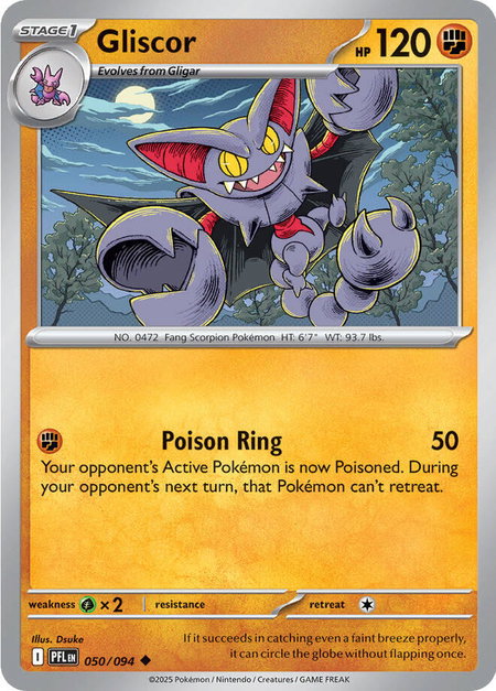 Gliscor - ME02: Phantasmal Flames Pokémon trading card