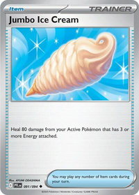 Jumbo Ice Cream - ME02: Phantasmal Flames (PFL) #091/094 - Uncommon Pokémon Trading Card