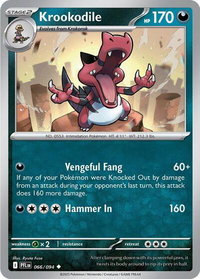 Krookodile - ME02: Phantasmal Flames (PFL) #066/094 - Uncommon Pokémon Trading Card