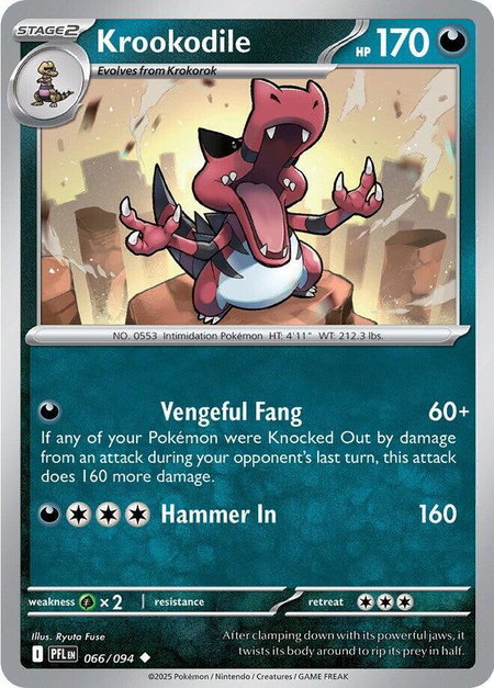 Krookodile - ME02: Phantasmal Flames Pokémon trading card