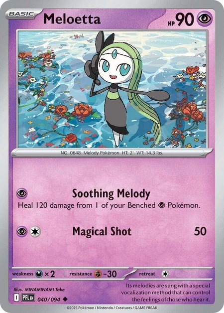 Meloetta - ME02: Phantasmal Flames Pokémon trading card