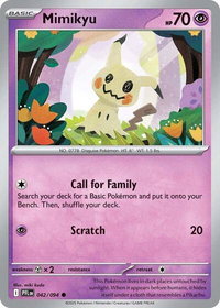 Mimikyu - ME02: Phantasmal Flames (PFL) #042/094 - Common Pokémon Trading Card