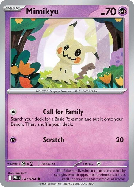 Mimikyu - ME02: Phantasmal Flames Pokémon trading card