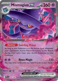Mismagius ex - 036/094 - ME02: Phantasmal Flames (PFL) #036/094 - Double Rare Pokémon Trading Card