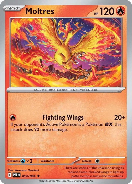 Moltres - ME02: Phantasmal Flames Pokémon trading card