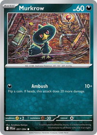 Murkrow - ME02: Phantasmal Flames (PFL) #057/094 - Common Pokémon Trading Card