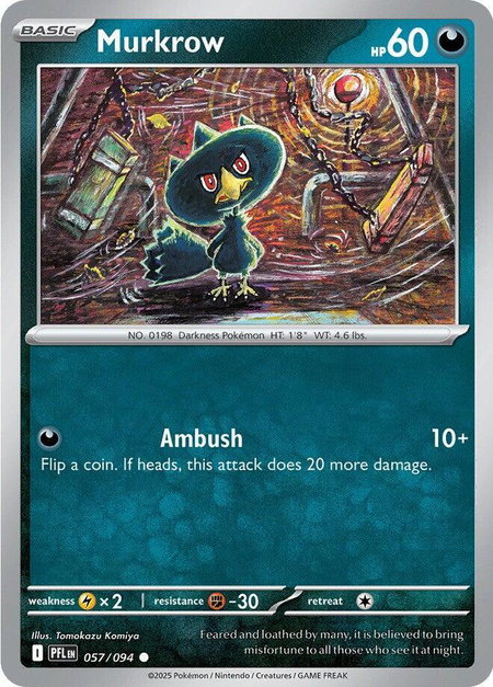 Murkrow - ME02: Phantasmal Flames Pokémon trading card