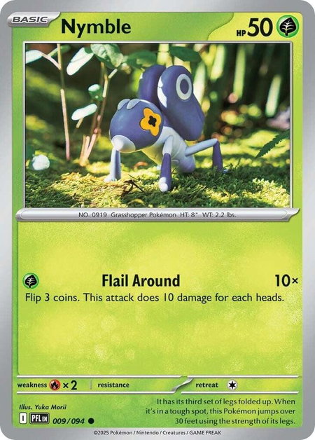 Nymble - 009/094 - ME02: Phantasmal Flames Pokémon trading card
