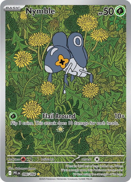 Nymble - 096/094 - ME02: Phantasmal Flames Pokémon trading card