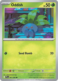 Oddish - ME02: Phantasmal Flames (PFL) #001/094 - Common Pokémon Trading Card